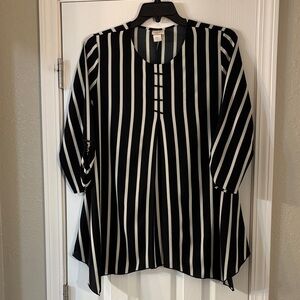 Zadie B’S Elegant Striped Women's Blouse